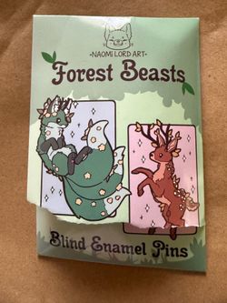 Naomi Lord Art Forest Beasts Enamel Pin