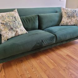 Green Suede Couch