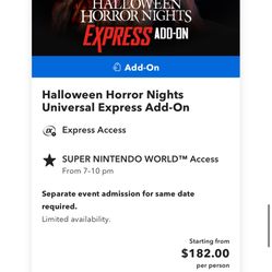 Halloween Horror Nights Express For Tonight 10/25 