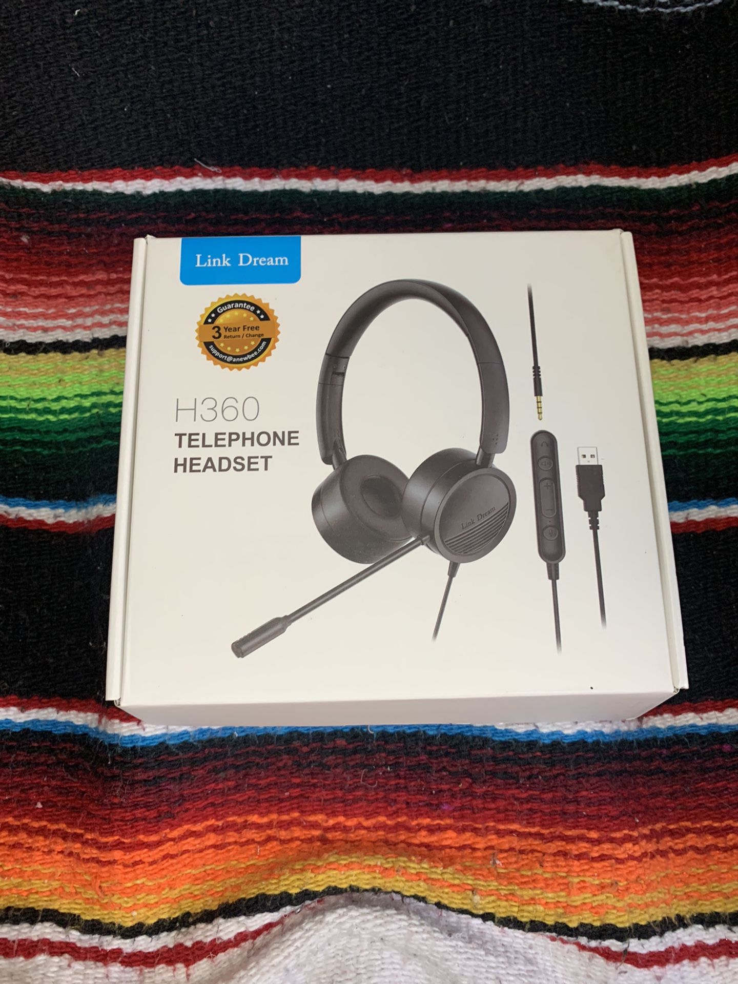 Wired Headset With Mic USB 