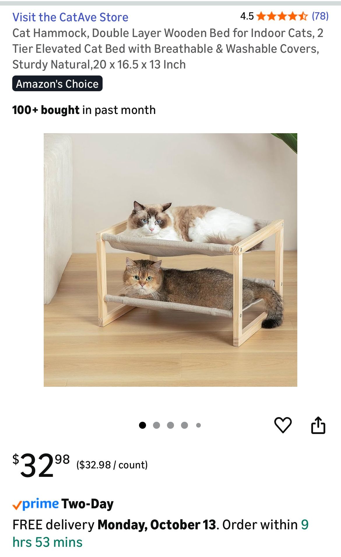 Cat / Pet Bunk Bed🐈 