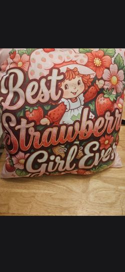 Vintiage strawberry Shortcake pillow