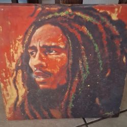 Bob Marley Painted Canvas 