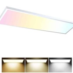 AIKVSXER 1x4 LED Flat Panel Light Surface Mount Ceiling Light (Open Box New)