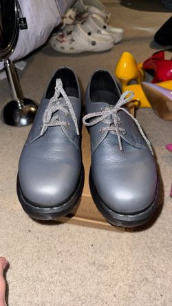 Doc Martin Metallic Blue Oxfords
