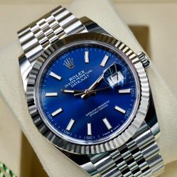 Rolex Datejust 41 blue dial jubilee 126334