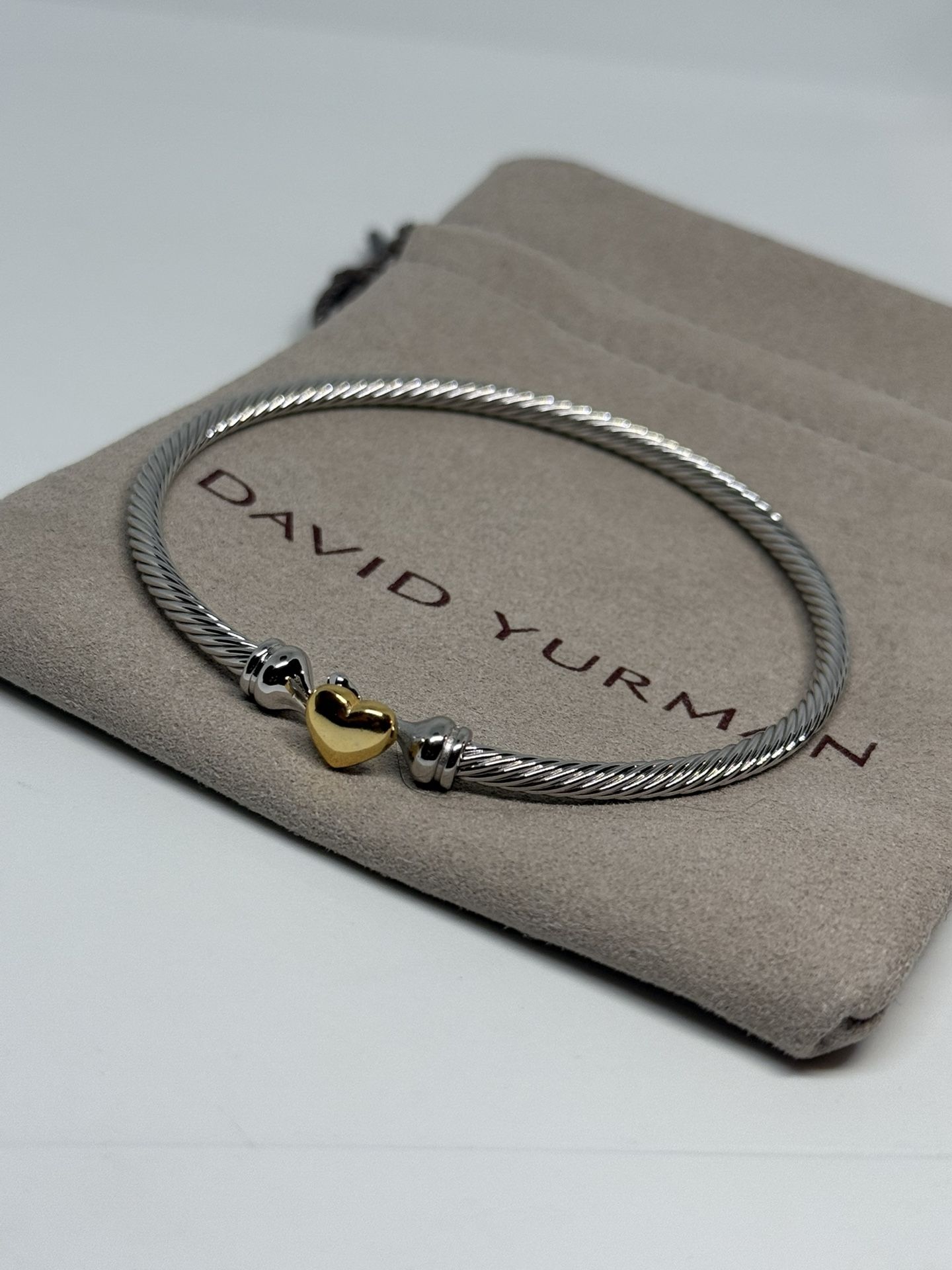 David Yurman Heart Bracelet 6” Size Small