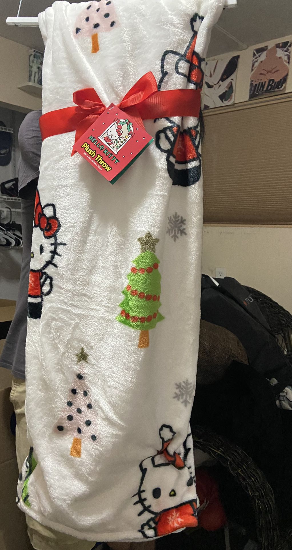 Hello Kitty Christmas Throw Blanket 