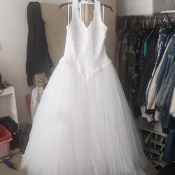 Oleg Cassini David Bridal Size 14 Wedding Dress