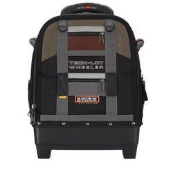 17 in. 61-Pocket Original Nylon Bag/Tote with Padded Handle;Wheeled;Shatterproof;Waterproof;Weatherproof;Zippered Top