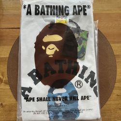 Bathing Ape Tee Blue Camo