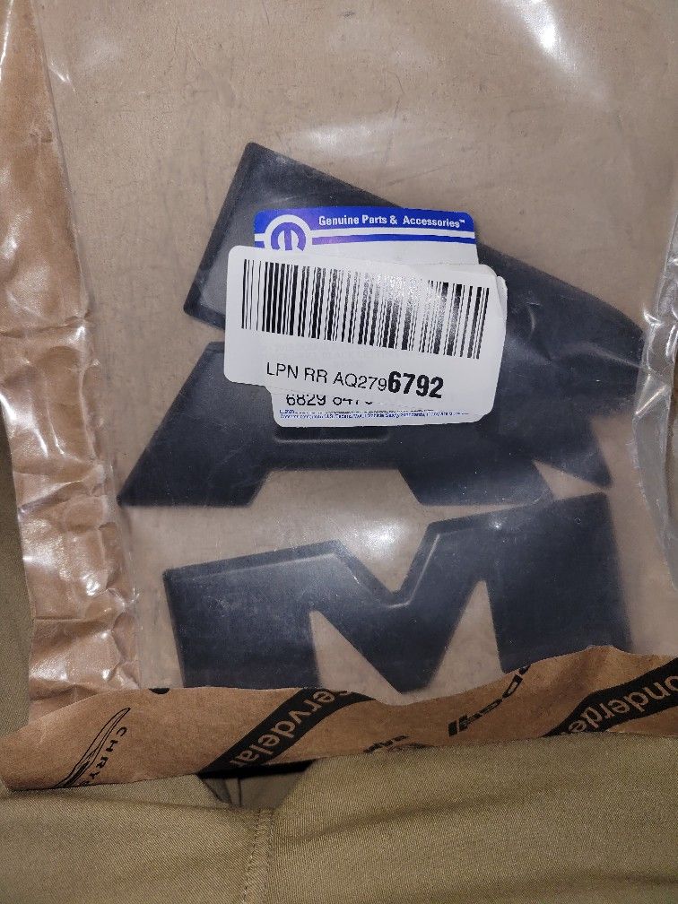 Black RAM Letters For Front Grill 2019 And Up