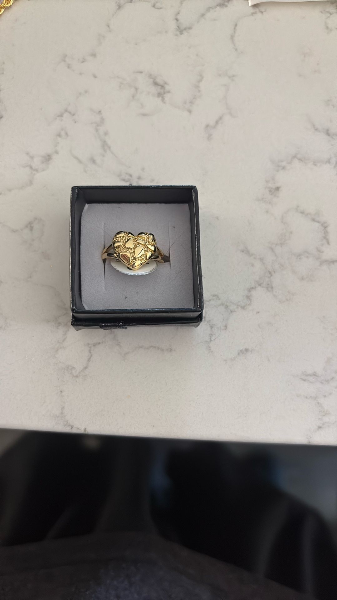 Heart Nugget Ring
