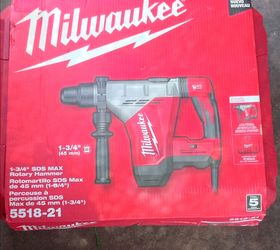 Milwaukee corded 1-3/4 SDS Rotary hammer.