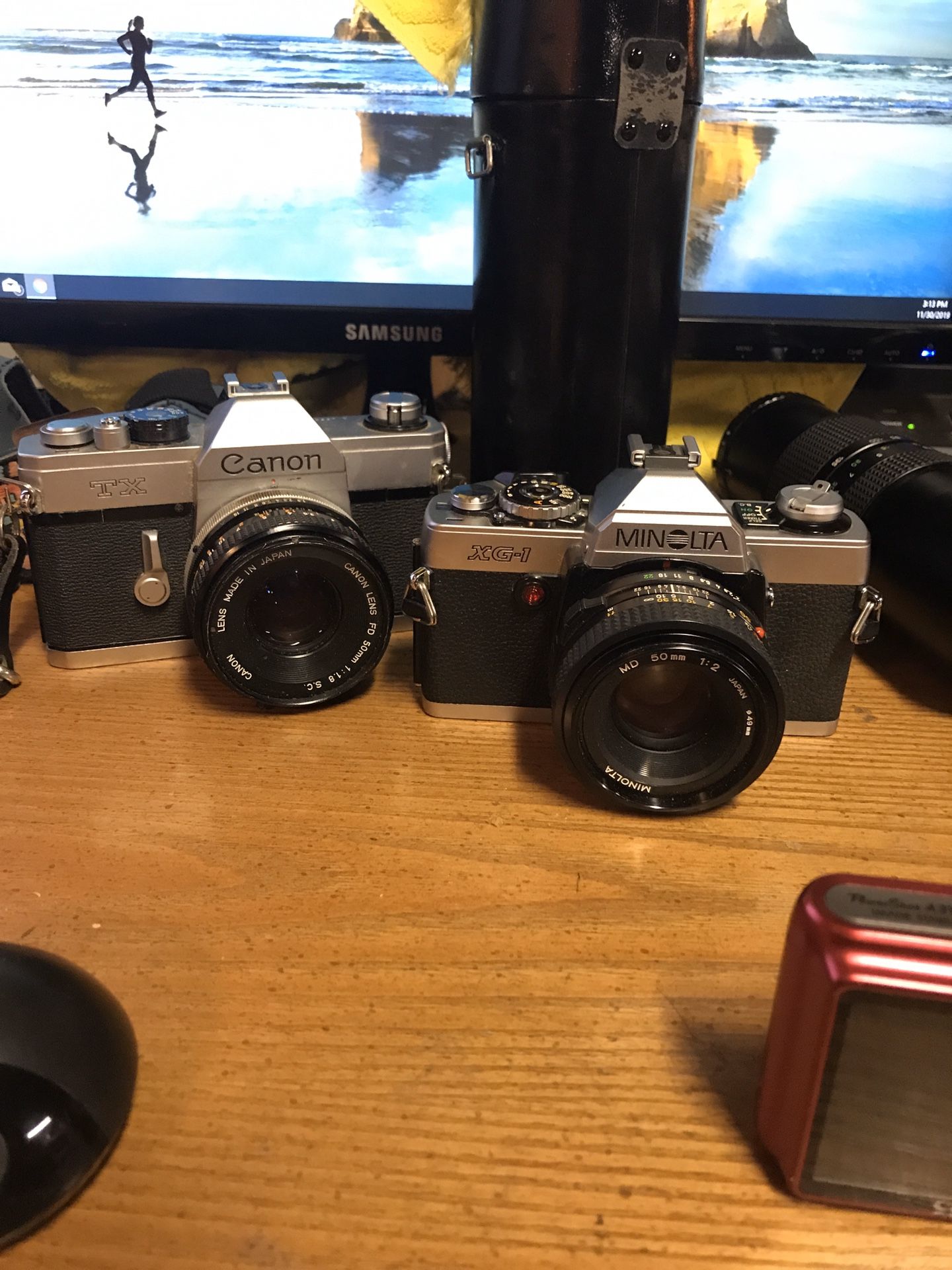 Canon TX AND Minolta Xg-1 and 3 lens