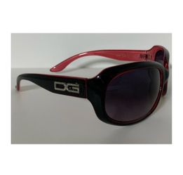 Dolce & Gabbana women's sunglasses featuring a distinctive rhinestone logo