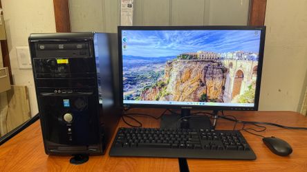 Custom black box pc: 23” widescreen windows 11 pro