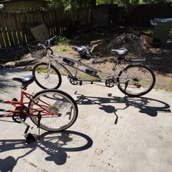 2 Tandem 2 Seater Bikes Northwoods And Shimano