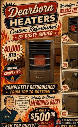 Dearborn 40,000 BTU Propane Heater Refurbished