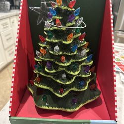 New Ceramic Light Up Christmas Tree…Original Price On Box $49.99