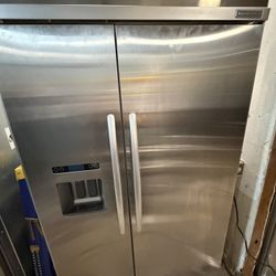 48” Kitchenaid Built In Stainless Steel Refrigerator 