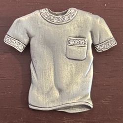 JJ Brooch Tee Shirt Pin Bling Silver 