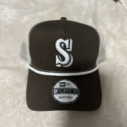 New Era Seattle Mariners 9FORTY A-Frame Trucker Rope Cap