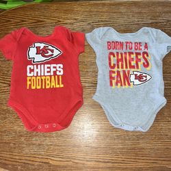 Kansas City Chiefs Onesie Set 3-6 Months 