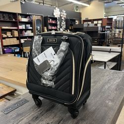 Kenneth Cole REACTION Chelsea 17" Carry On Chevron Quilted Luggage - Black