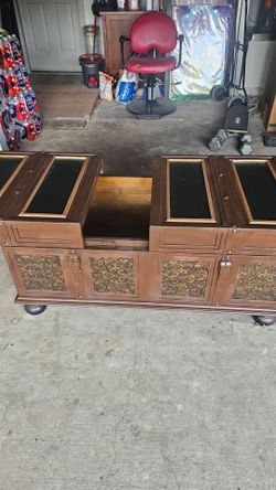 Custom Vintage Living Room Table w/Storage