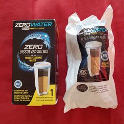 NEW Two ZeroWater Replacement Water Filter White ZR-001 Two Pack