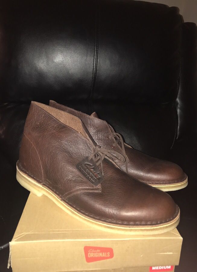Clarks Desert Boots Brown Tumbled leather Men's Size 13 Sale in Lowell, MA - OfferUp