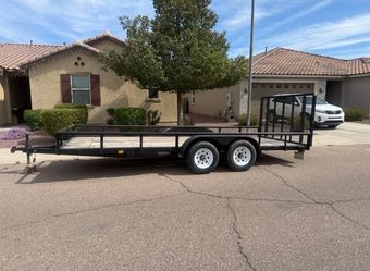Tandem Axle Utility Trailer with Ramp Gate