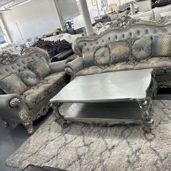 Victorian Style Sofa Set 