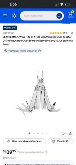Leatherman Wave+ 18-in-1 Multi-Tool Stainless Steel