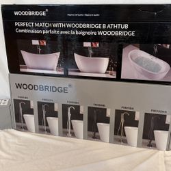 Woodbridge F0002 CH Freestanding Tub Filler Bathtub Chrome Floor Mount Brass