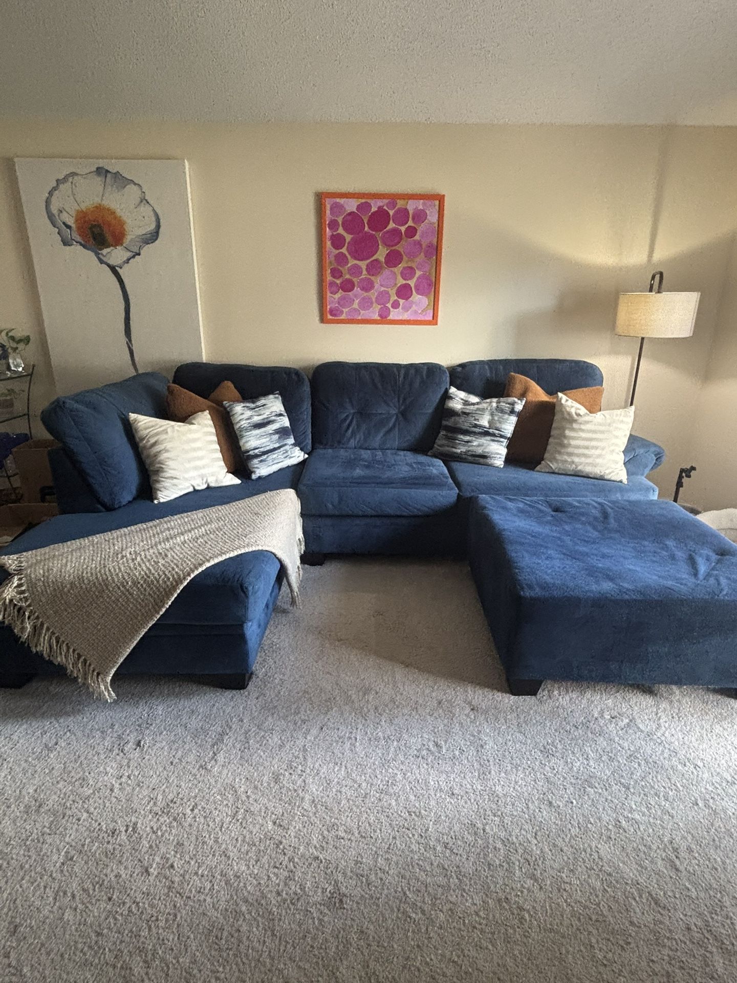 Navy Sectional Couch