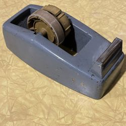 Vintage Tape Heavy Duty Dispenser Weighted Gray Industrial Office Supply