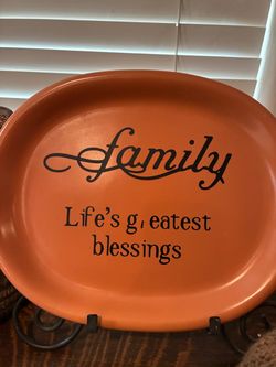 Crown Corning Japan terracotta matte oval platter