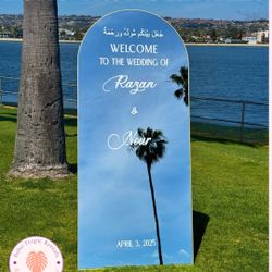 Mirror Wedding Welcome Sign