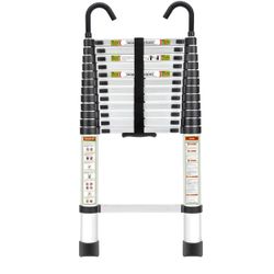 RIKADE Telescopic Ladder, 16.5FT Aluminum Telescoping Ladder