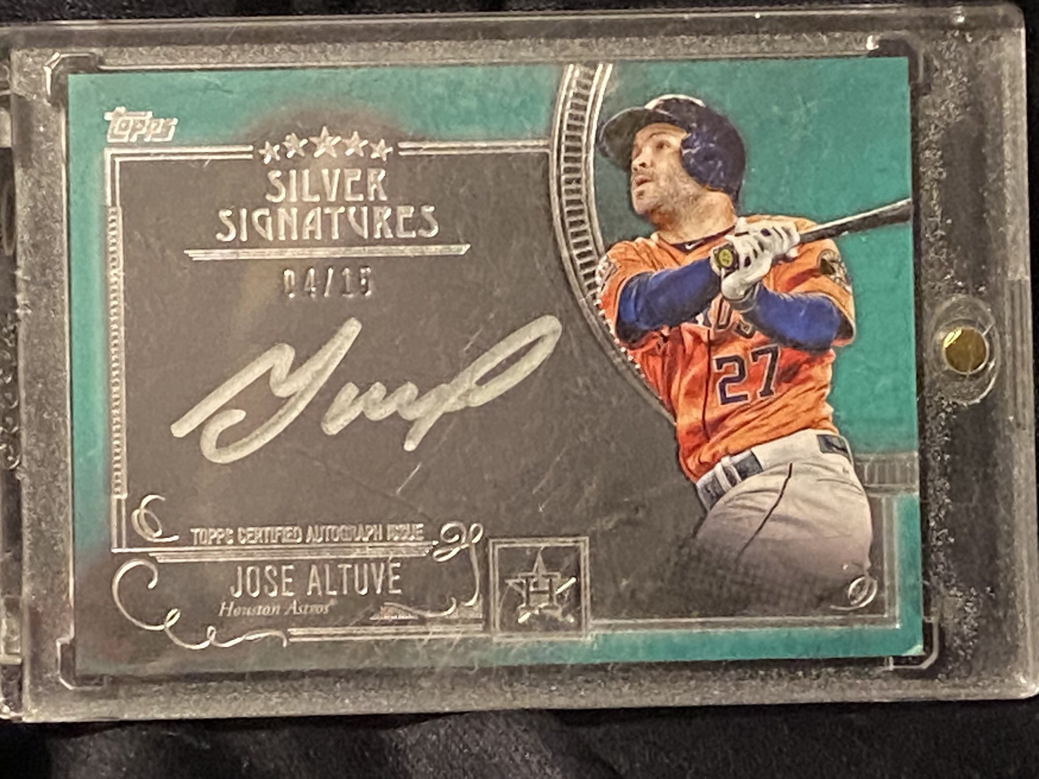 Jose Altuve Autographed Card