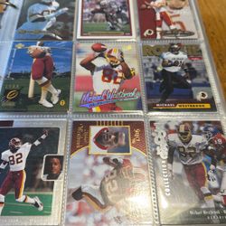 Binder Of Football Cards 