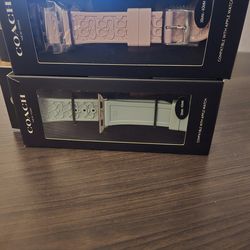 Coach watch bands compatible with Apple watches