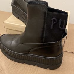 Rihanna Fenty Pima Platform Boots 
