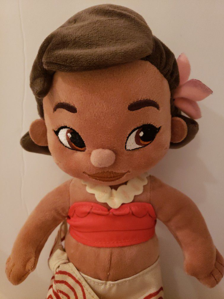 Official Disney Store Baby Moana Soft Plush Doll Toy.       W