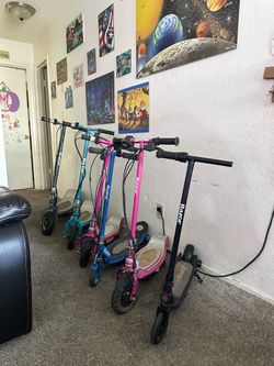 6 Razor Electric Scooters