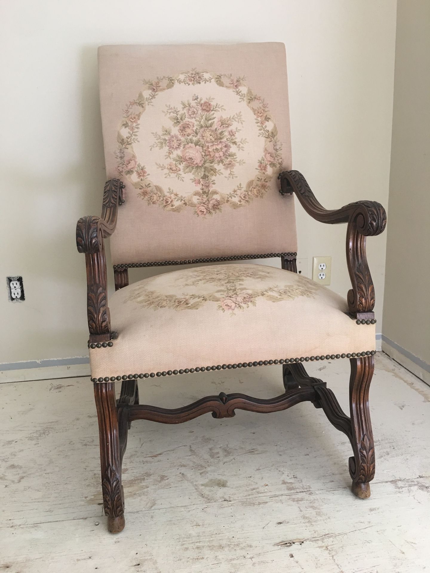 Antique tapestry chairs
