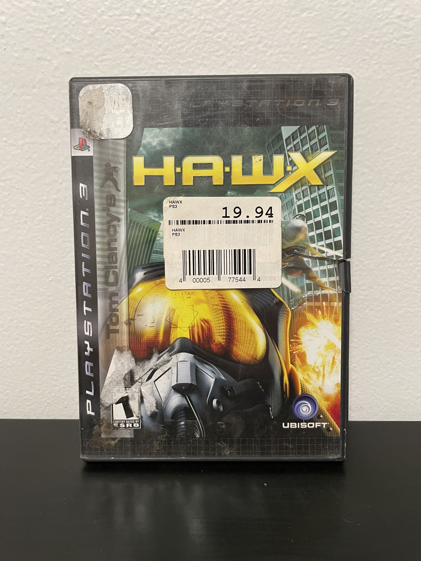 Hawx PS3 PlayStation 3 Video Game Tall Box Tom Clancys Sony 2009