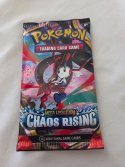 Pokemon Chaos Rising and Mega evolution booster packs